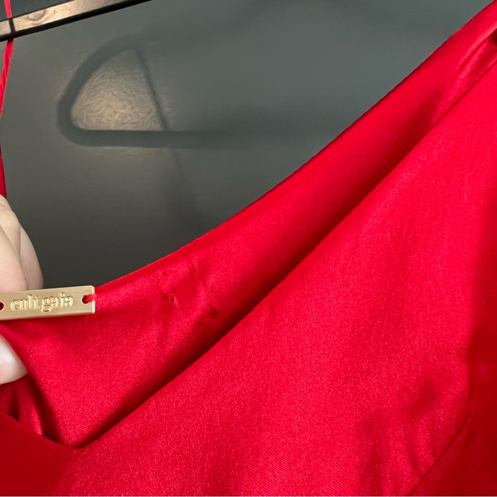 Cult Gaia Crissy gown maxi dress in red Size medium - Picture 7 of 11